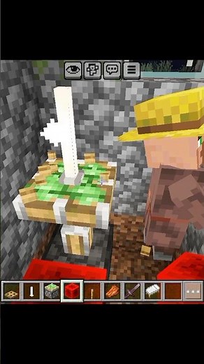 trolling villager in Minecraft #shorts#funnyvideo