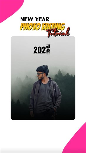 Dream Editor|Edit like a pro on Instagram: "New year Photo editing Tutorial ❤️ . . Comment "2026" . . . . #newyear #2026 #picsart #mobileediting #explorepage"