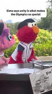 Elmo says the best part of the Olympics is the whole world playing together! | Today Show