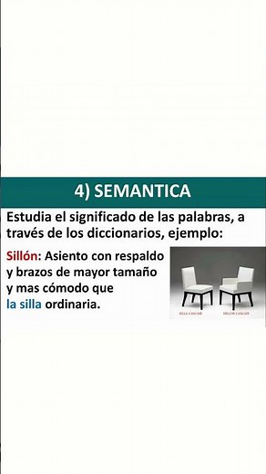 ESPAÑOL 1 (4) SEMANTICA.- Estudia el significado de las palabras, a través de diccionarios.