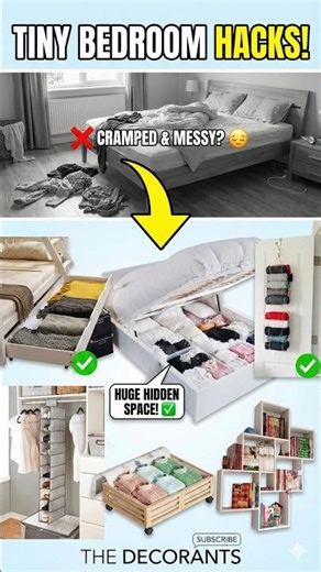 Tiny Bedroom Storage Ideas 2025 | Genius Small Bedroom Hacks for More Space