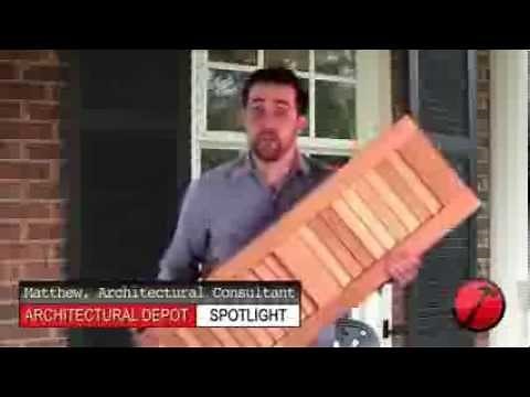 Wood Open Louver Shutters