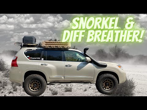 Lexus GX460 Snorkel and Differential Breather install