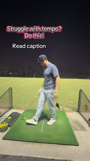 Jake on Instagram: "Tempo matters. Download a tempo app and listen to it on repeat during your range sessions. Everyone’s rhythm is different, so play around with it until you find one that sticks. This doesn’t just work for irons — I use tempo for putting, chipping, and driver too. Once your timing locks in, everything gets more consistent.#golf #golfcourse #golfswing"