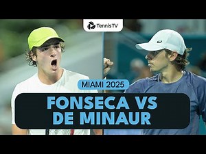 Joao Fonseca vs Alex De Minaur BATTLE 🥵 | Miami 2025 Highlights