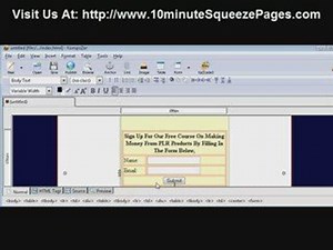 How To Create A Squeeze Page & Edit It For Free