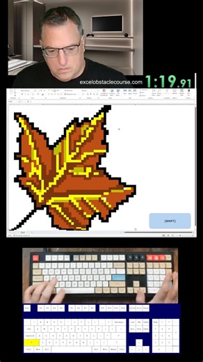 Excel Obstacle Course SPEEDRUN 🍁 #satisfying #microsoft #excel #training #course | Excel Obstacle Course