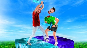 Diamond vs Obsidian: 1v1 Block Survival | Preston Tv