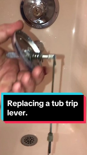 Replacing a tub trip lever that’s lost its mojo. #plumbing #plumbers #plumbingservices #drainrepair #serviceplumber #diy #fyp #viralvideo #explorepage #plumbingrepair #repair #foryourpage