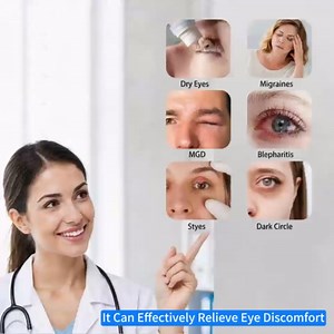 Heated Eye Mask - Rechargeable Cordless Silk Warm Eye Compress, 3 Temp Settings for Dry Eyes/Eye Fatigue, Light Blocking Soft Eye Heating Pad with Washable Cover, Travel-Friendly for Women & Men