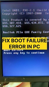21K views · 240 reactions | How to fix the boot failure error || #computer #window11 #tech #laptop #computertips #laptoptips #technology #pctipsandtricks #shorts #reelindia #reels #pctips #india | Techoilyas | Facebook