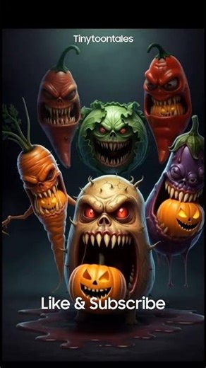 “These Vegetables Are Not Safe to Eat” 🎃#shortvideo#horrorveggies#creepy #viralvideo