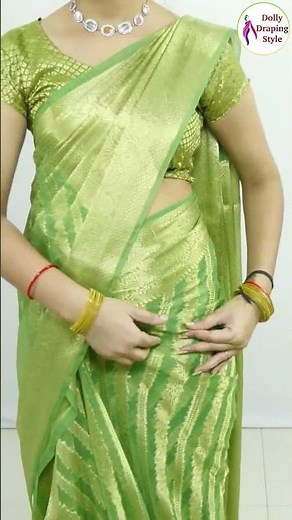 Swan Special saree draping Tutorial For Bridal Girls#saree #fashion #trending