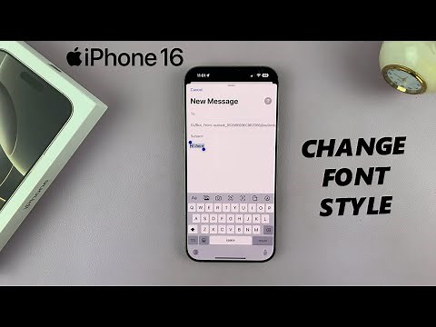 How To Change Font Style On iPhone 16 / iPhone 16 Pro