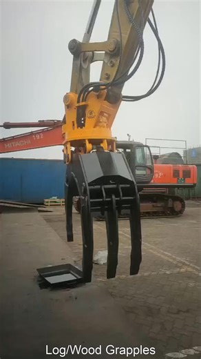High Quality Forestry Rotating Wood Grabber Log Rotated Grab Rotator Wood Grapple  for  Excavators