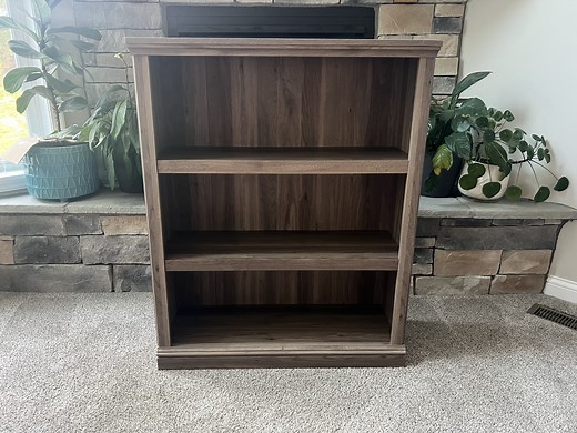 Watch Step By Step Assembly Of The Sauder 3 Shelf Bookcase on Amazon Live