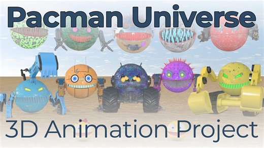 Pacman battles crazy robots! #22 🤖 (Excavator, spiky, flying monsters & more)