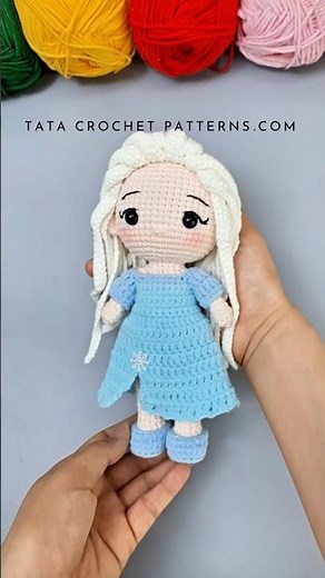 Crochet Amigurumi princess dolls dress up #crochetdoll #crochet #amigurumi