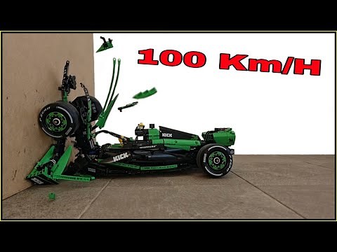 KICK Sauber F1 CRASH ⚠️ 100KM/H ⚠️ Lego Technic car CRASH