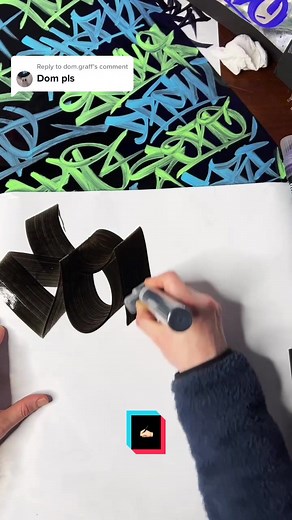 10 Second Artist Challenge Response - Graffiti Tagging with Big Markers