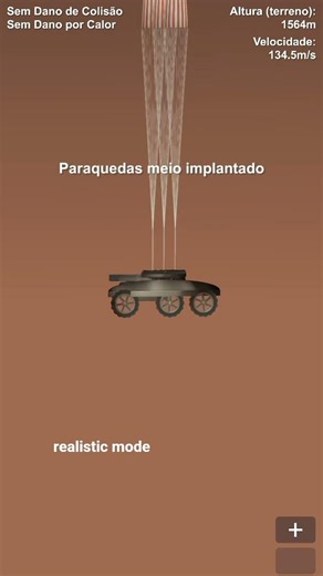 mars Rover in realistic mode #sfs #spaceflightsimulator