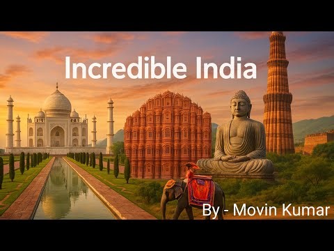 Incredible India. A land with different cultures but still we are one. A beautiful poem by class 6.