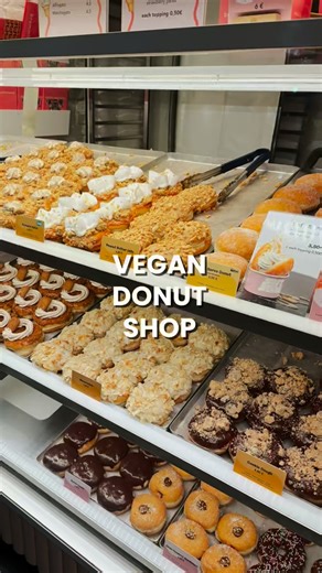 Berlin’s most famous vegan donuts 🍩🌱 📍 @brammibalsdonuts Europe’s first fully vegan donut shop, and now with 14 locations across Germany 🇩🇪 I tried: 🥜 Peanut Butter Jelly 🍂 Pumpkin Spice 💚 Pistachio Dream 🍩 Germknödel 🍪 Cookie Dough 🍫 Chocolate Bomboloni 🍮 Boston Cream Every single one was so delicious, soft, fluffy, and so flavorful 😍 Trust me, they taste even better than they look. #vegan #vegandonuts #berlin #veganberlin #veganfood #plantbased #brammibalsdonuts #germany #vegantra