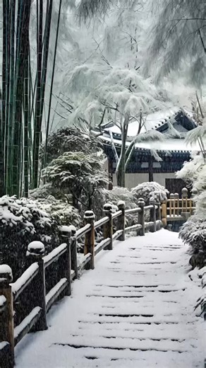 Cinematic Winter Dream: AI-Generated Snowfall Scenes