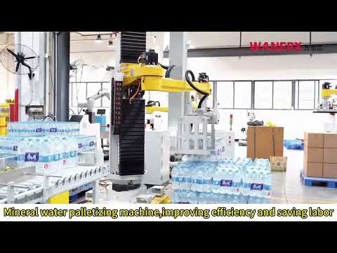 Stretch Film Palletizing Robot: High-Speed Wrapping for Water Bottle Cases