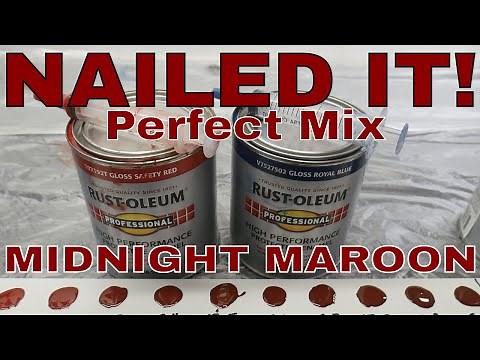 Ep.26 1979 Ford F250 Restoration - Attempt 2 NAILED IT! Rustoleum Paint Mixing for #midnightmaroon