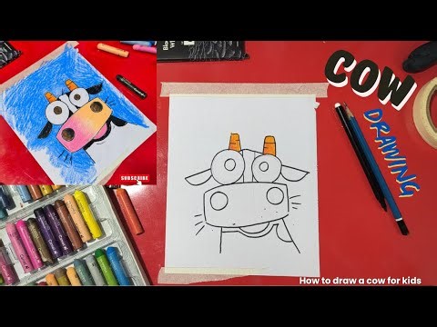 How to draw a cow for kids | KIDS DRAWING