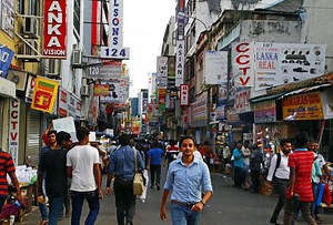 Pettah Neighborhood in Colombo, Sri Lanka