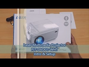 Laser Multimedia Projector PJT-DVD01-WHT Intro & Setup