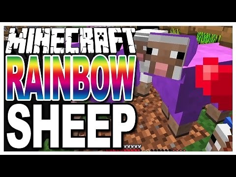 Minecraft PS4 - How To Make Jeb Rainbow Sheep [ 0119]