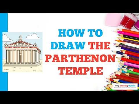 How to Draw the Parthenon Temple: Easy Step by Step Drawing Tutorial for Beginners