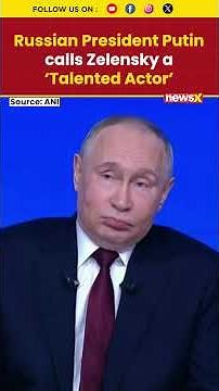 Putin Calls Zelensky a ‘Talented Actor’ Over Kupyansk Selfie Claim