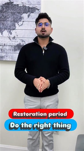 ✅Clarification of restoration period #spikeimmigration #canadaimmigration #canadapr #expressentry #studyincanada #workincanada #workpermit #canada #ircc | Spike Immigration Consulting Inc.