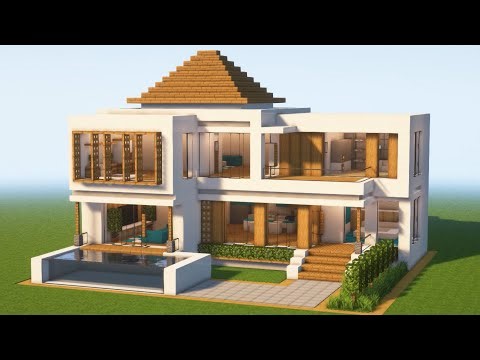 Minecraft - How to Build a Large Luxury House - Tutorial Interior