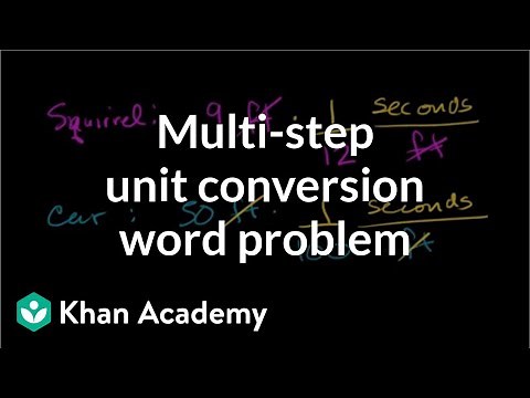 Multi-step unit conversion word problem | Introduction to algebra | Algebra I | Khan Academy