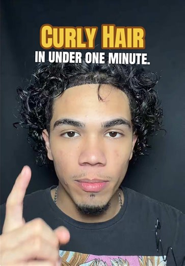 Quick Curly Hair Routine in Under 1 Minute | Based Curly Duo