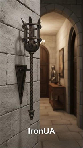 Gothic Wall Torch Light — Medieval Style Lighting for Home & Restaurants | IronUA