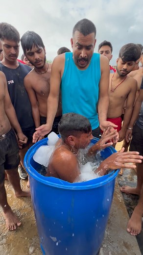 1.7M views · 10K reactions | Ice bath #ice | Veerat Choudhary | Facebook