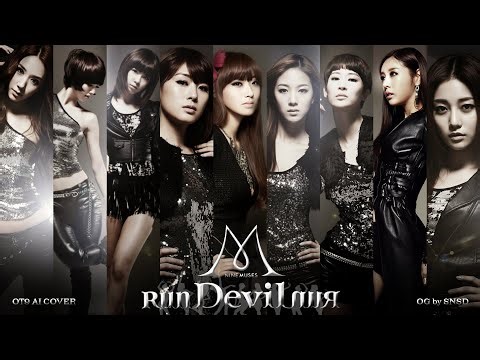 Nine Muses - Run Devil Run (OT9 Girls' Generation 소녀시대 AI Cover)