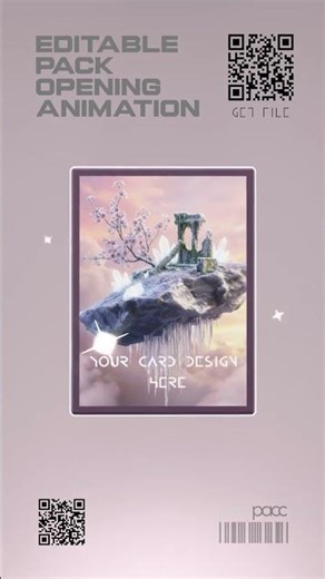 Editable 3D Pack Opening Animation (Blender Template)