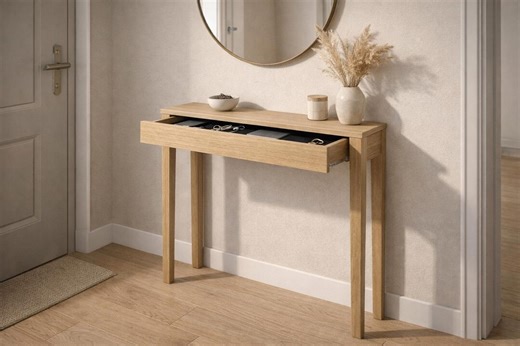 Nordic Slim Entryway Console Table Plans PDF - Etsy