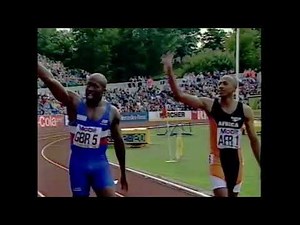 John Regis, Frankie Fredericks, Geir Moen - mens 200m 1994 World Cup London
