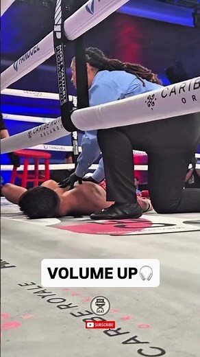 How A Heavy KO Sounds From Ringside! 😮