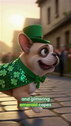 Bulldog's Lucky St. Patrick's Day Parade Adventure! #shorts