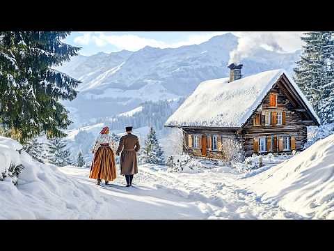 Walking in Snow-Covered Grindelwald 🇨🇭 Switzerland 4K