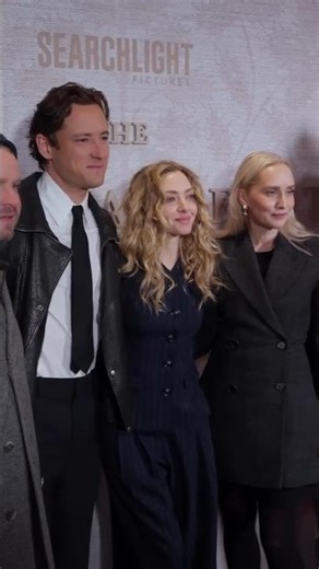 The cast of "The Testament of Ann Lee" at the New York screening